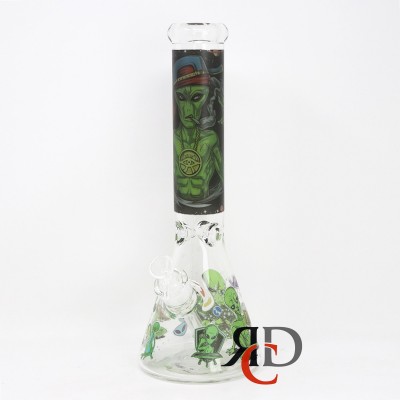 WATER PIPE GLOW IN DARK BEAKER WP25023 1CT